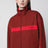 Veste rouge en coton avec col mao