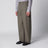 Pantaloni a gamba ampia in cotone color acciaio