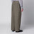 Pantaloni a gamba ampia in cotone color acciaio
