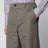 Pantaloni a gamba ampia in cotone color acciaio