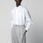 Camicia bianca a righine in cotone