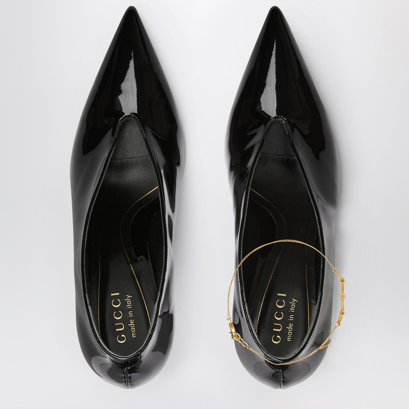 GUCCI Black Gucci 97 heeled mules | TheDoubleF