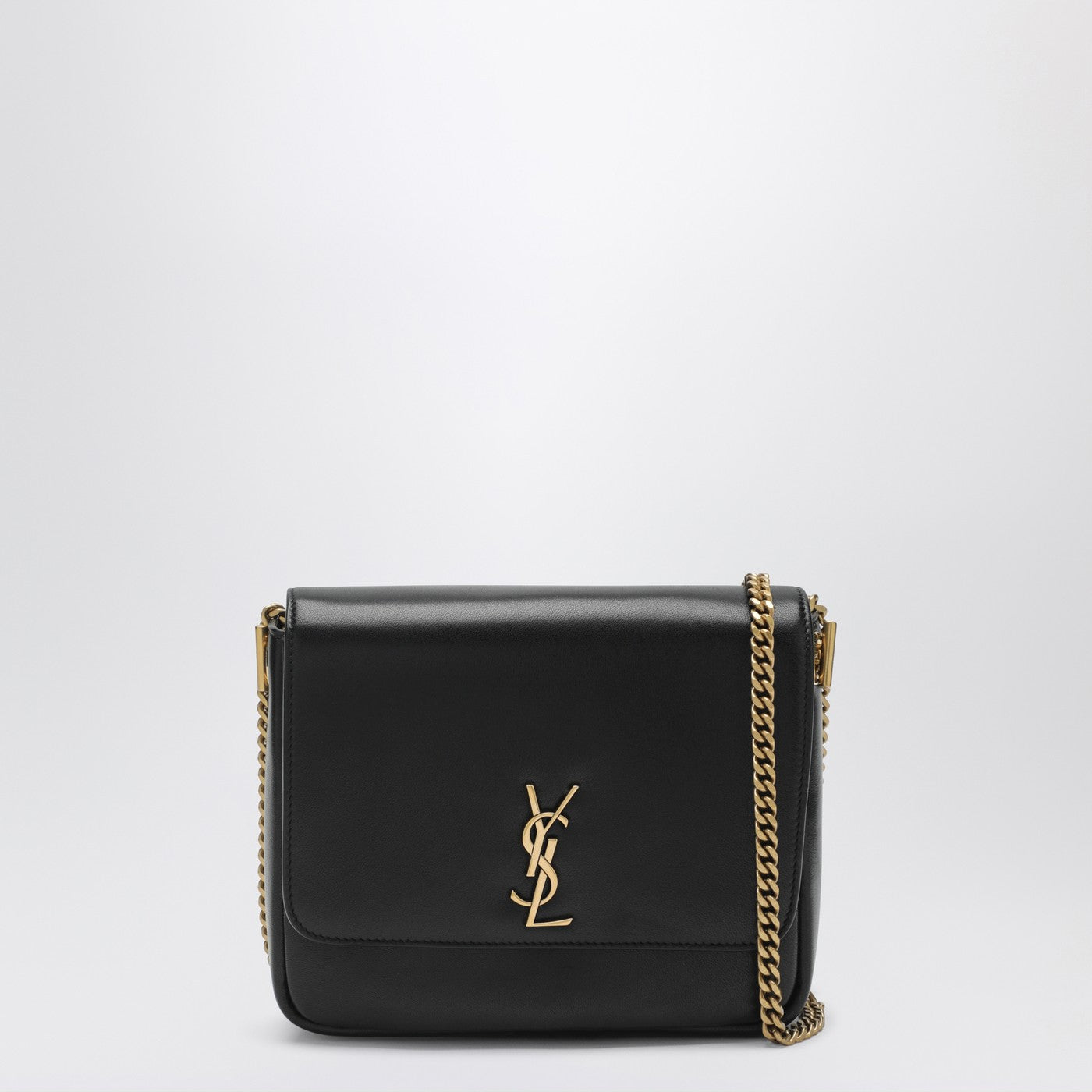 Black leather Kate bag