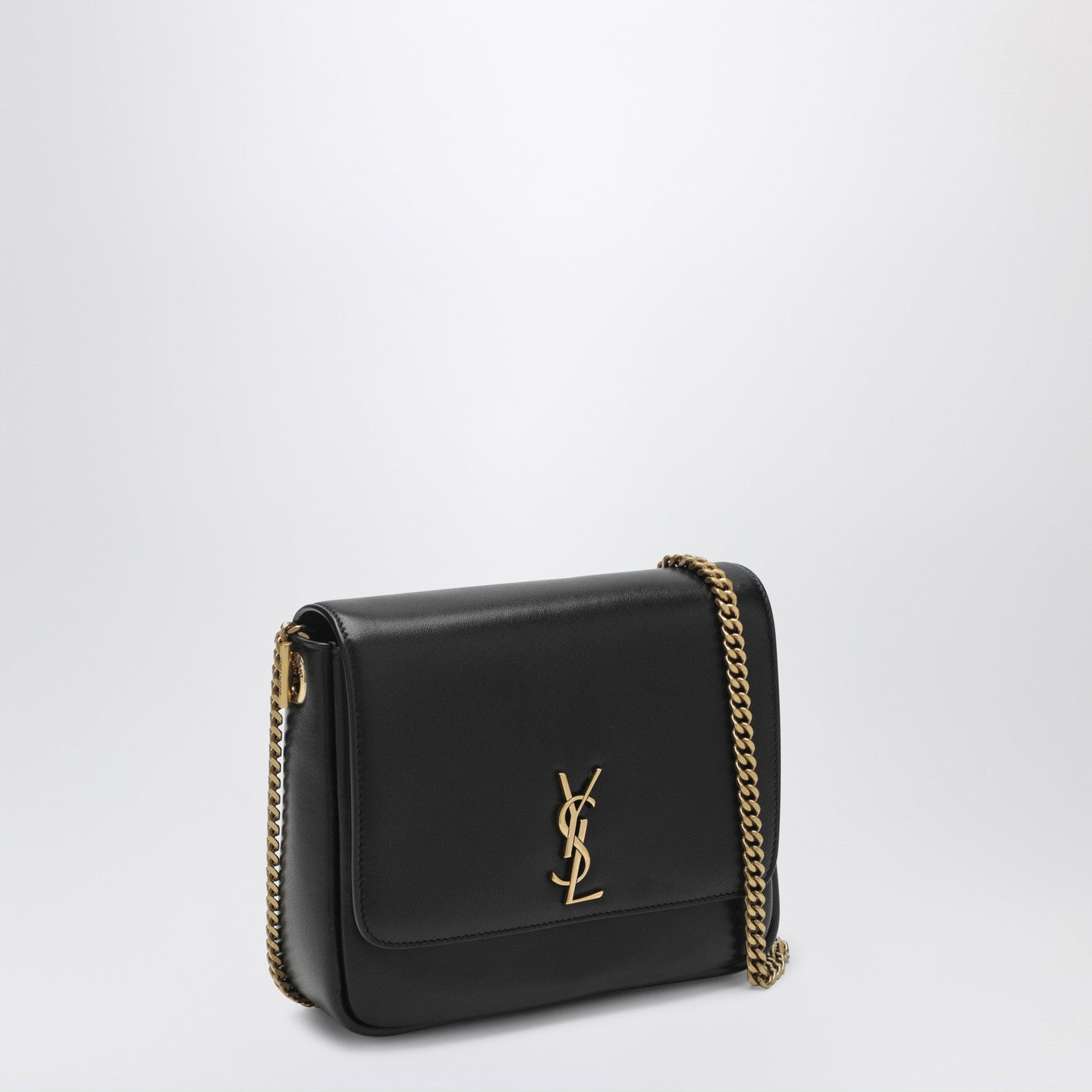 Black leather Kate bag
