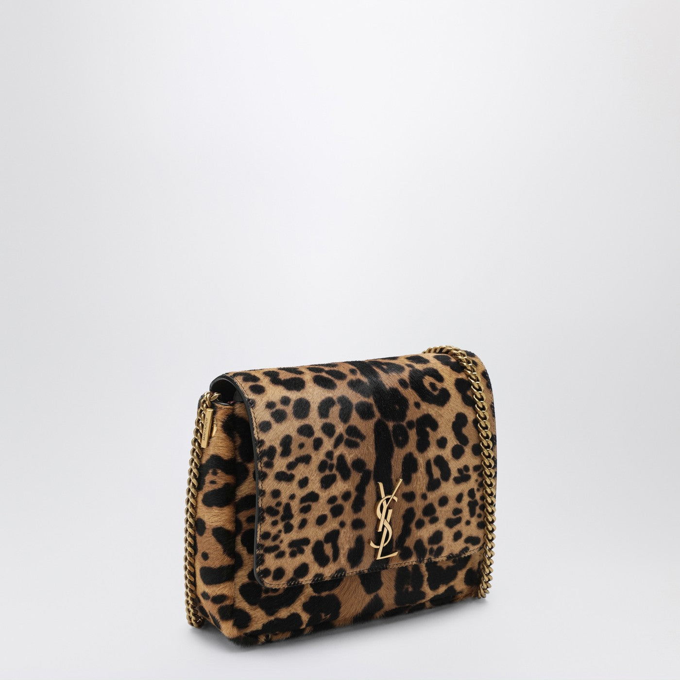 Borsa Kate leopardata effetto cavallino