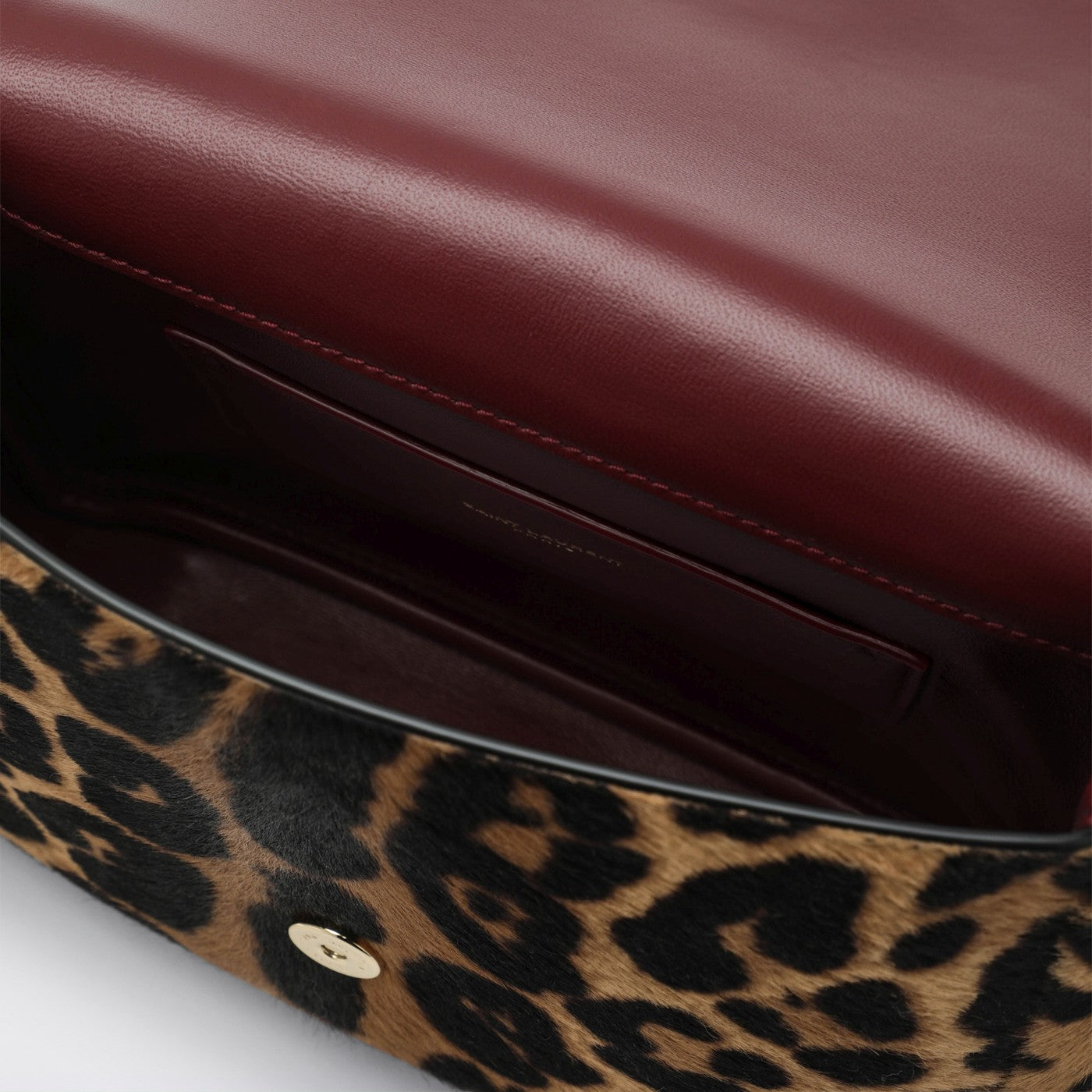 Borsa Kate leopardata effetto cavallino