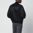 Bomber reversibile in tessuto mouliné bianco/nero