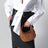 Icarino-Tasche in Karamell aus gestepptem Wildleder