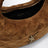 Sac Icarino couleur caramel en daim matelassé