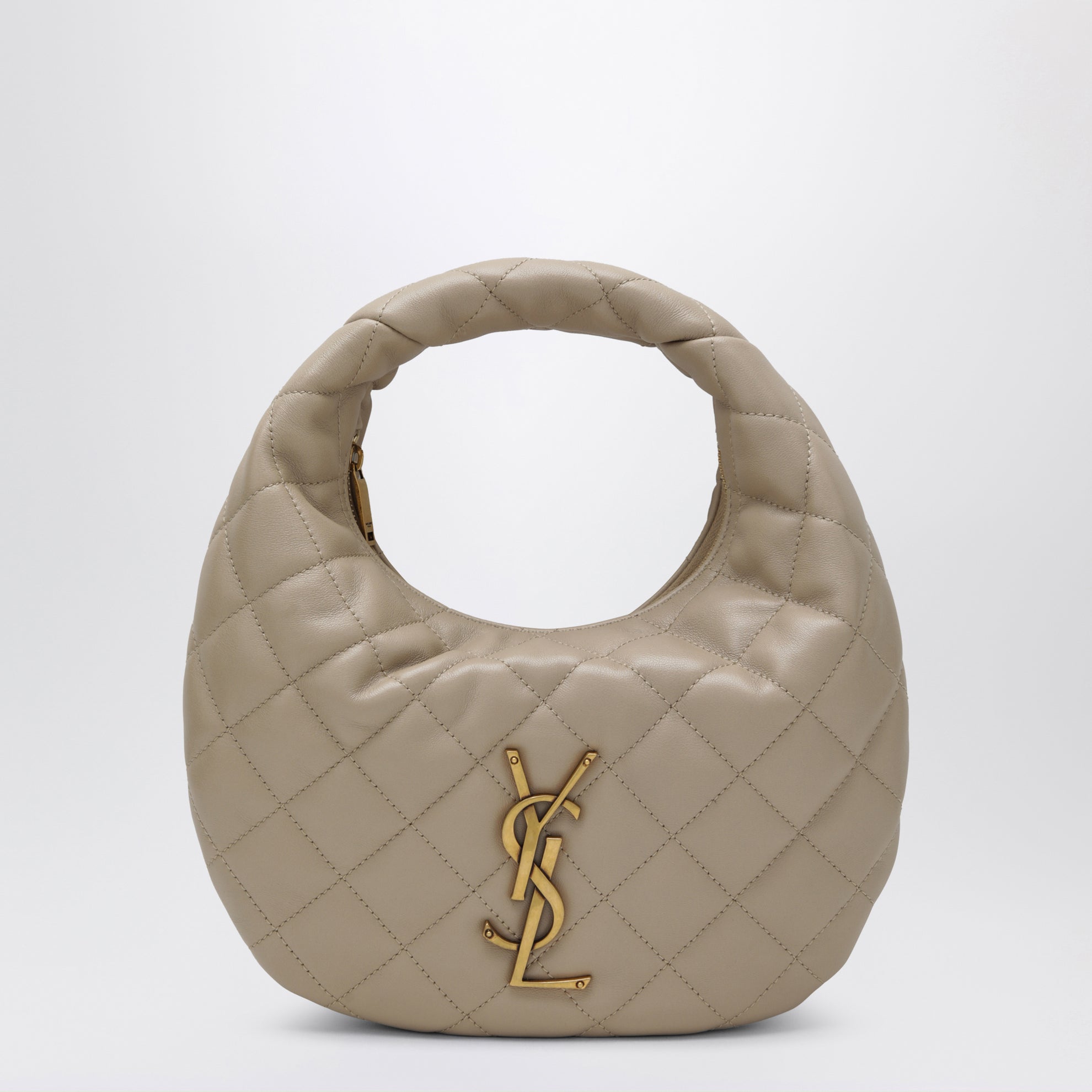 Beige Icarino bag in quilted nappa leather