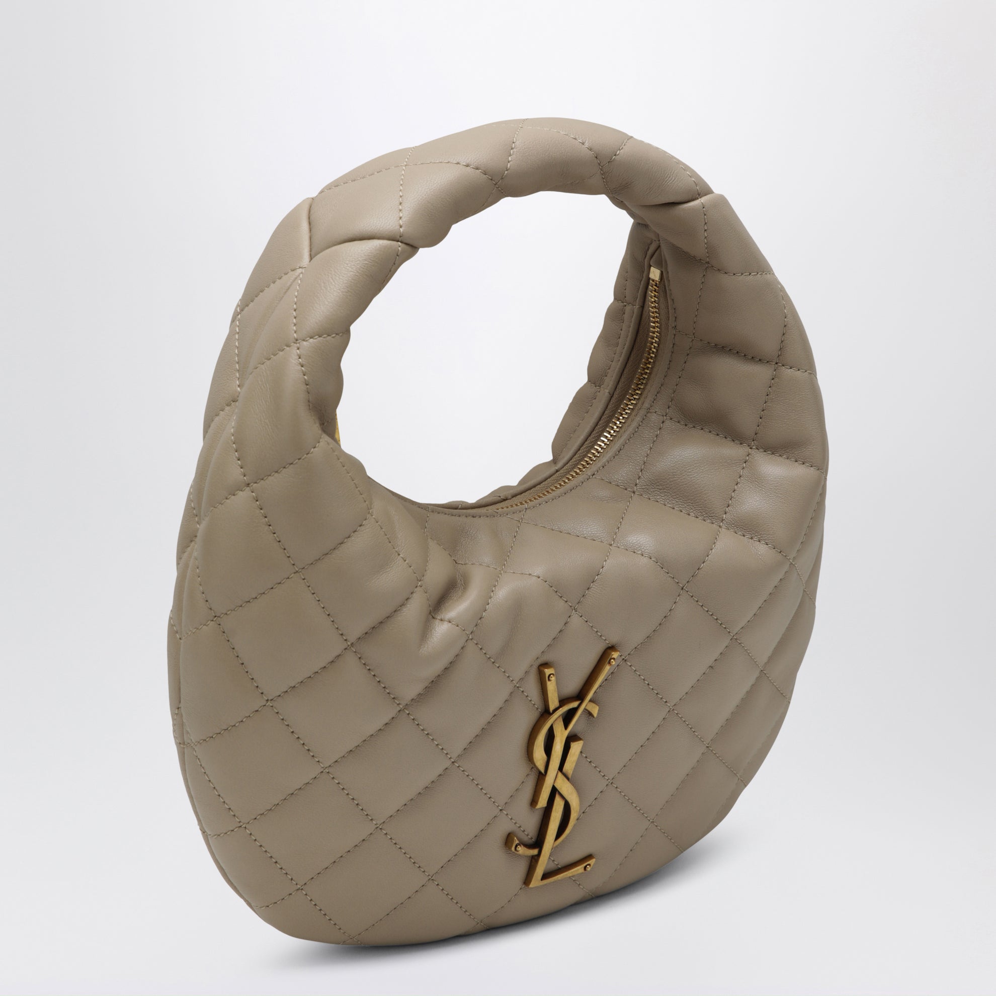 Beige Icarino bag in quilted nappa leather