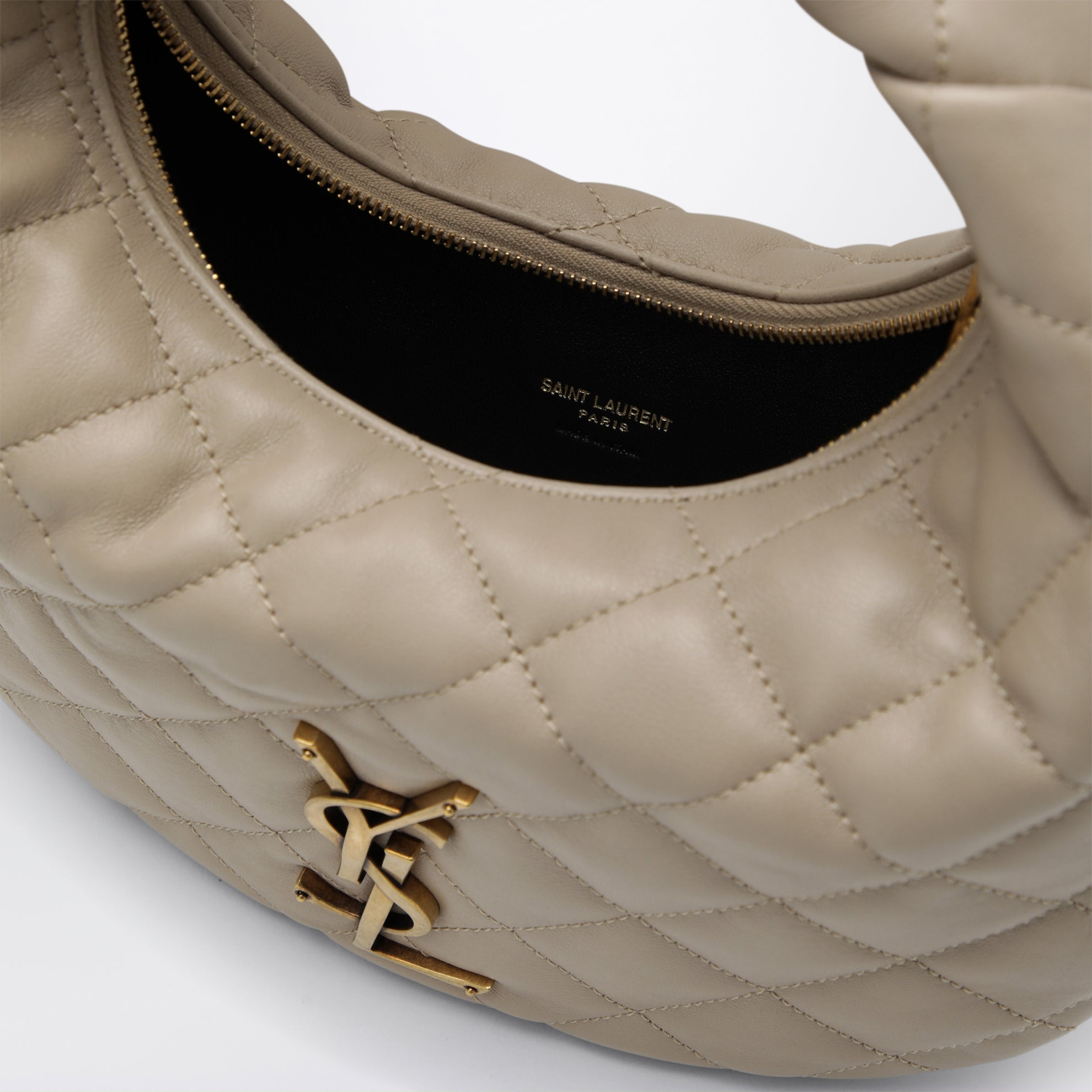 Beige Icarino bag in quilted nappa leather