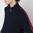 Dark blue wool zip-up cardigan