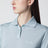 Polo azzurra in cashmere e seta