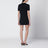 Black mini dress with gradient-effect GG crystals