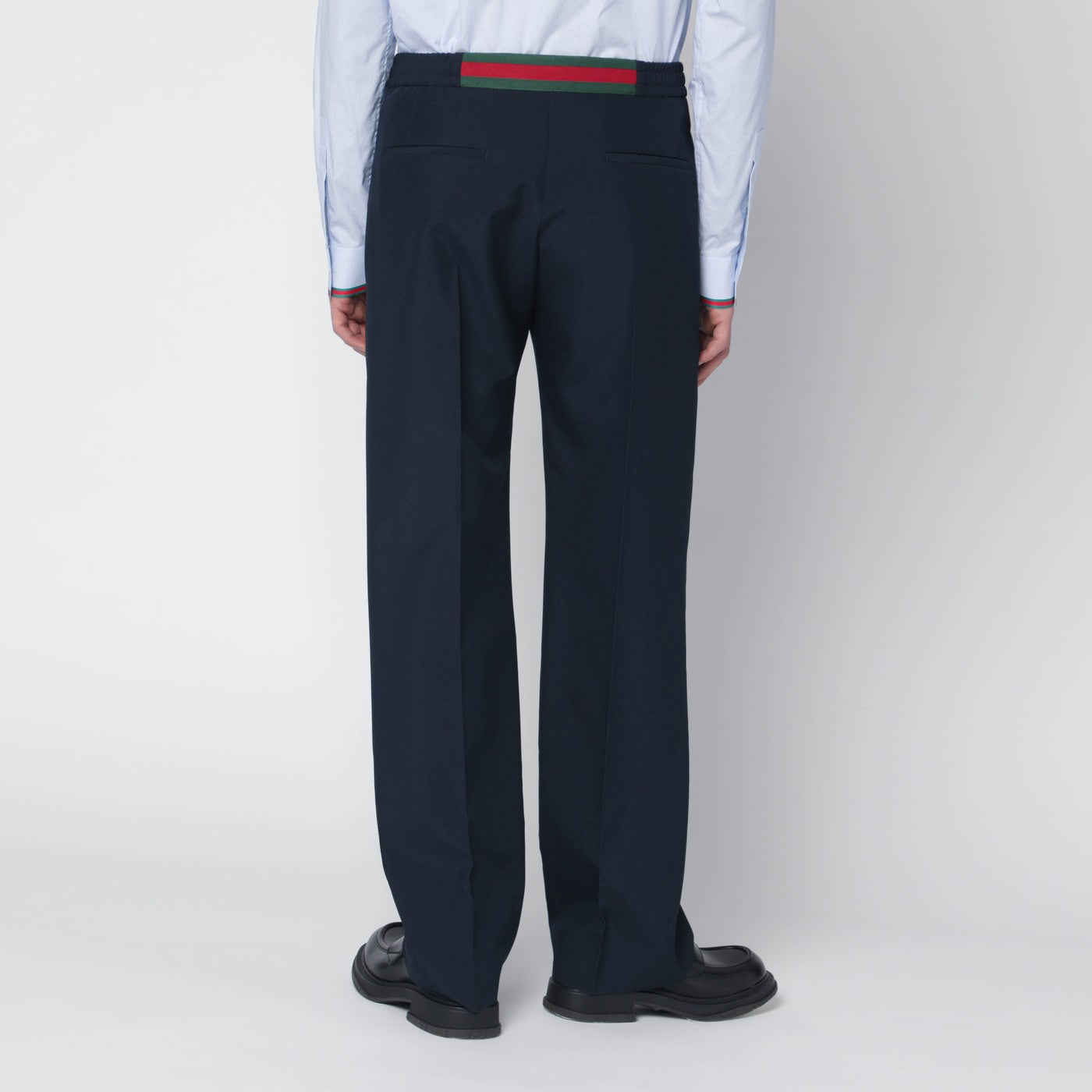 Pantalon bleu nuit en panama technique