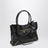 Le City small lambskin leather tote bag in black