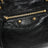 Le City small lambskin leather tote bag in black
