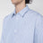 Camicia celeste a righe in popeline di cotone