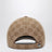 Cappello da baseball in tessuto in maglia GG beige