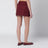 Rosso Ancora GG-fabric mini skirt with crystals