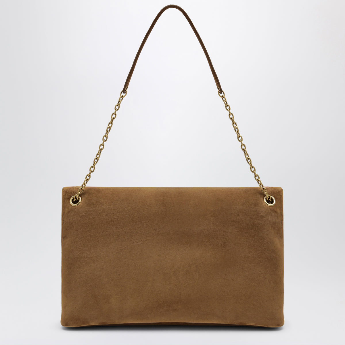Pochette Cassandre couleur caramel en daim