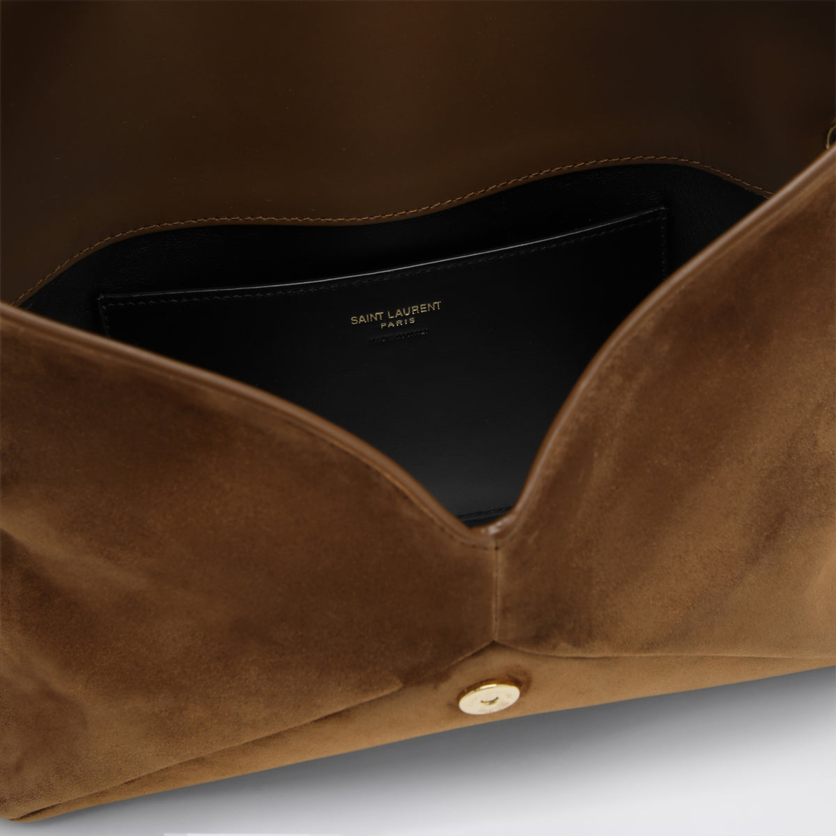 Pochette Cassandre couleur caramel en daim
