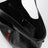 Borsa shopping Giglio nera in pelle