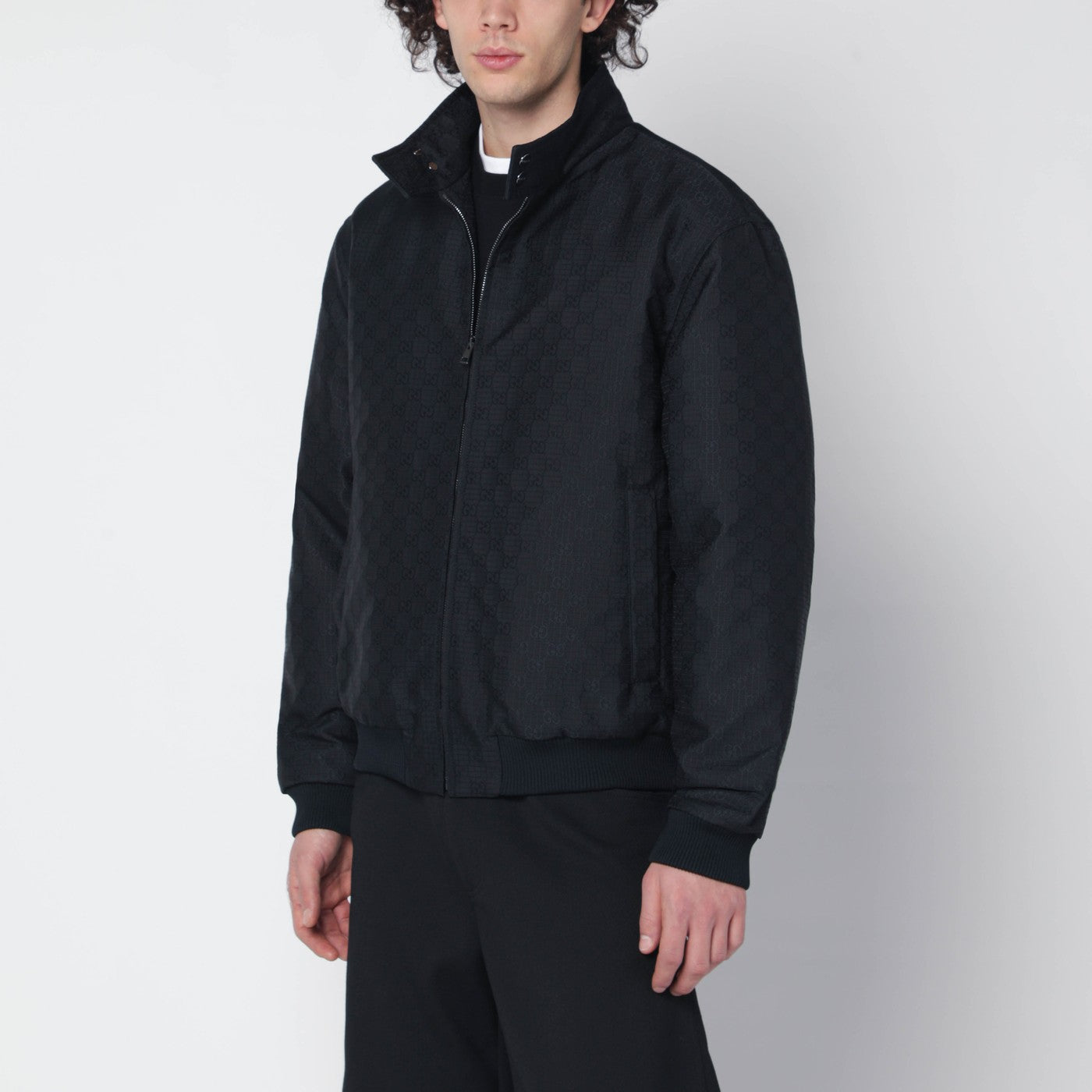 Dark blue GG ripstop jacket