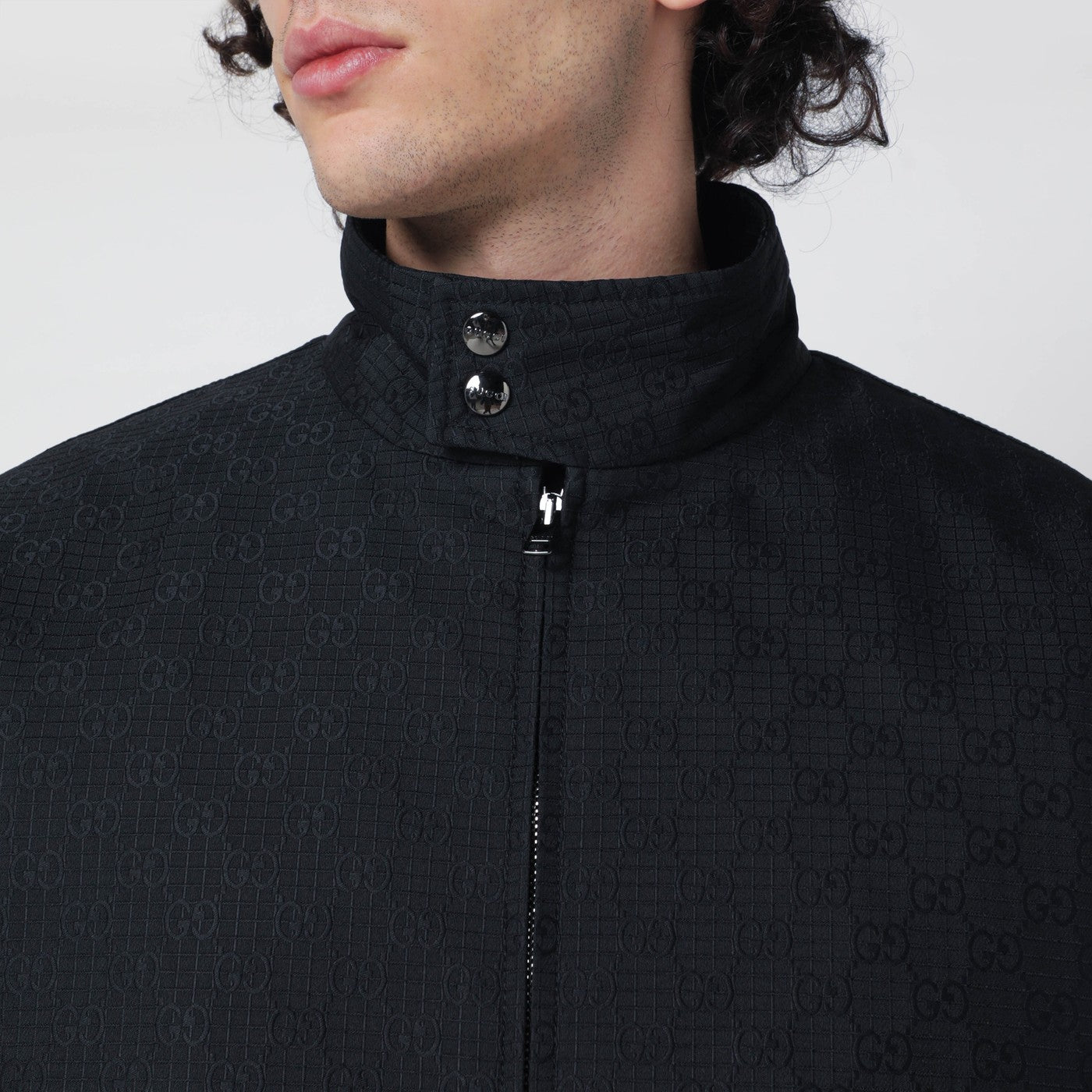 Dark blue GG ripstop jacket