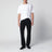 Jeans a gamba dritta neri in cotone