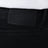 Jeans a gamba dritta neri in cotone