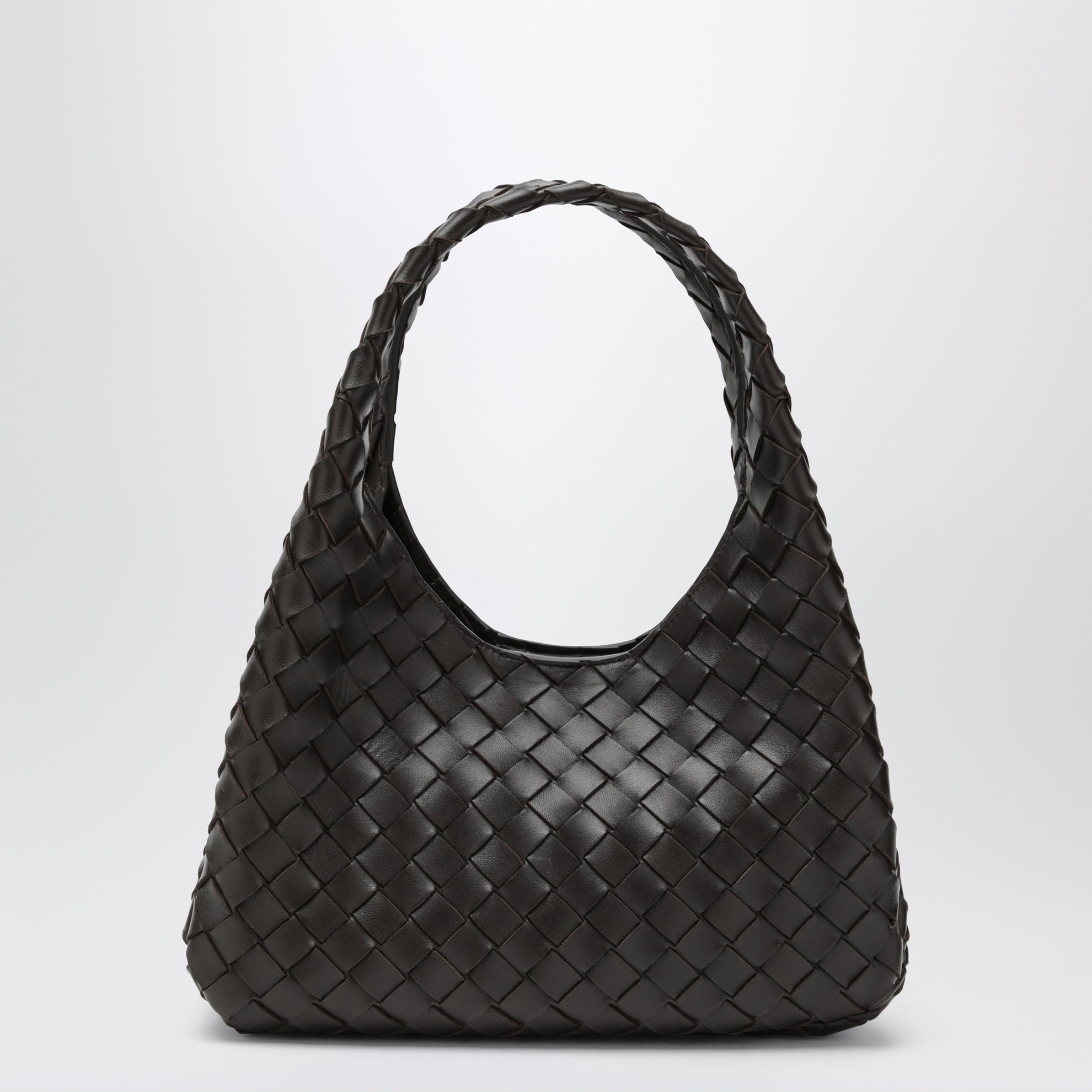Campana kleine Tasche in Farbe Fondant aus Intrecciato-Leder