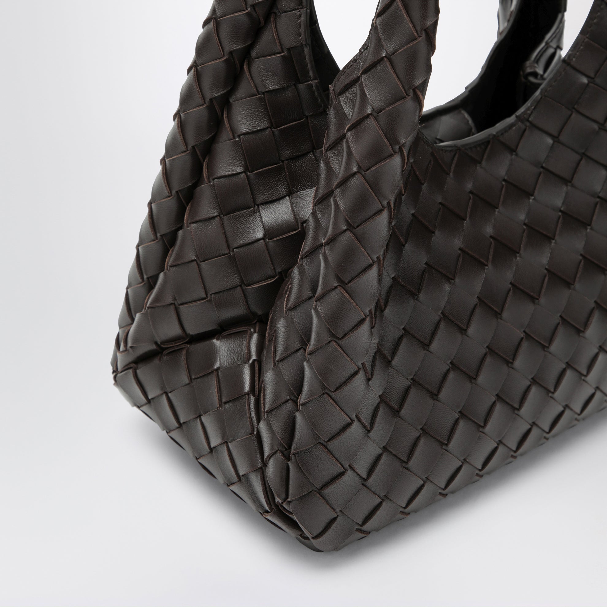 Campana kleine Tasche in Farbe Fondant aus Intrecciato-Leder