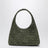 Borsa misura piccola Campana in suede Intrecciato verde scuro