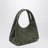 Borsa misura piccola Campana in suede Intrecciato verde scuro