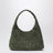 Borsa misura piccola Campana in suede Intrecciato verde scuro