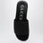 Black jacquard fabric slides