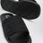Black jacquard fabric slides