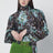 Blusa in twill di seta stampata