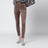 Legging marron en velours stretch