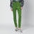 Leggings verde in velluto stretch