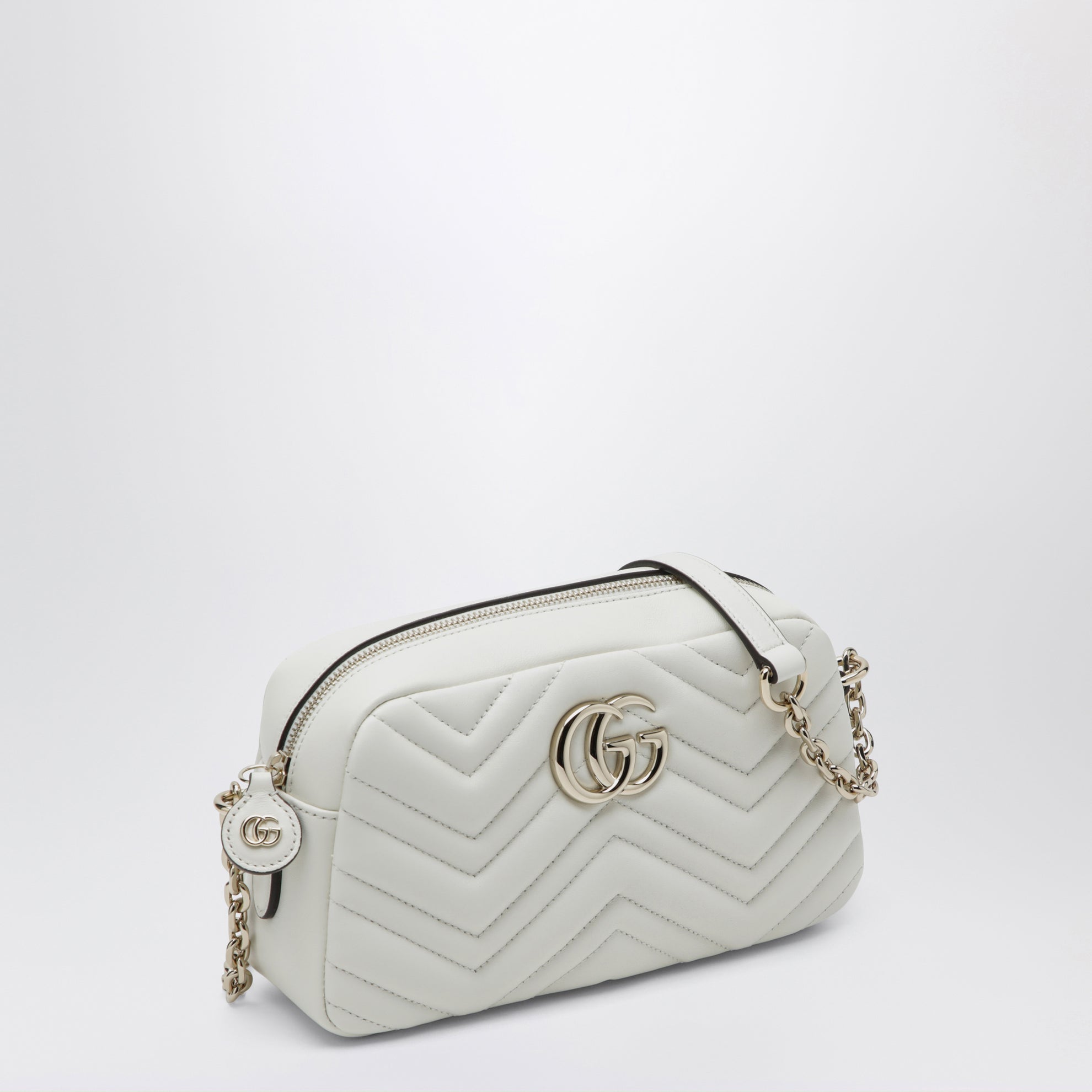 GG Marmont small white camera bag
