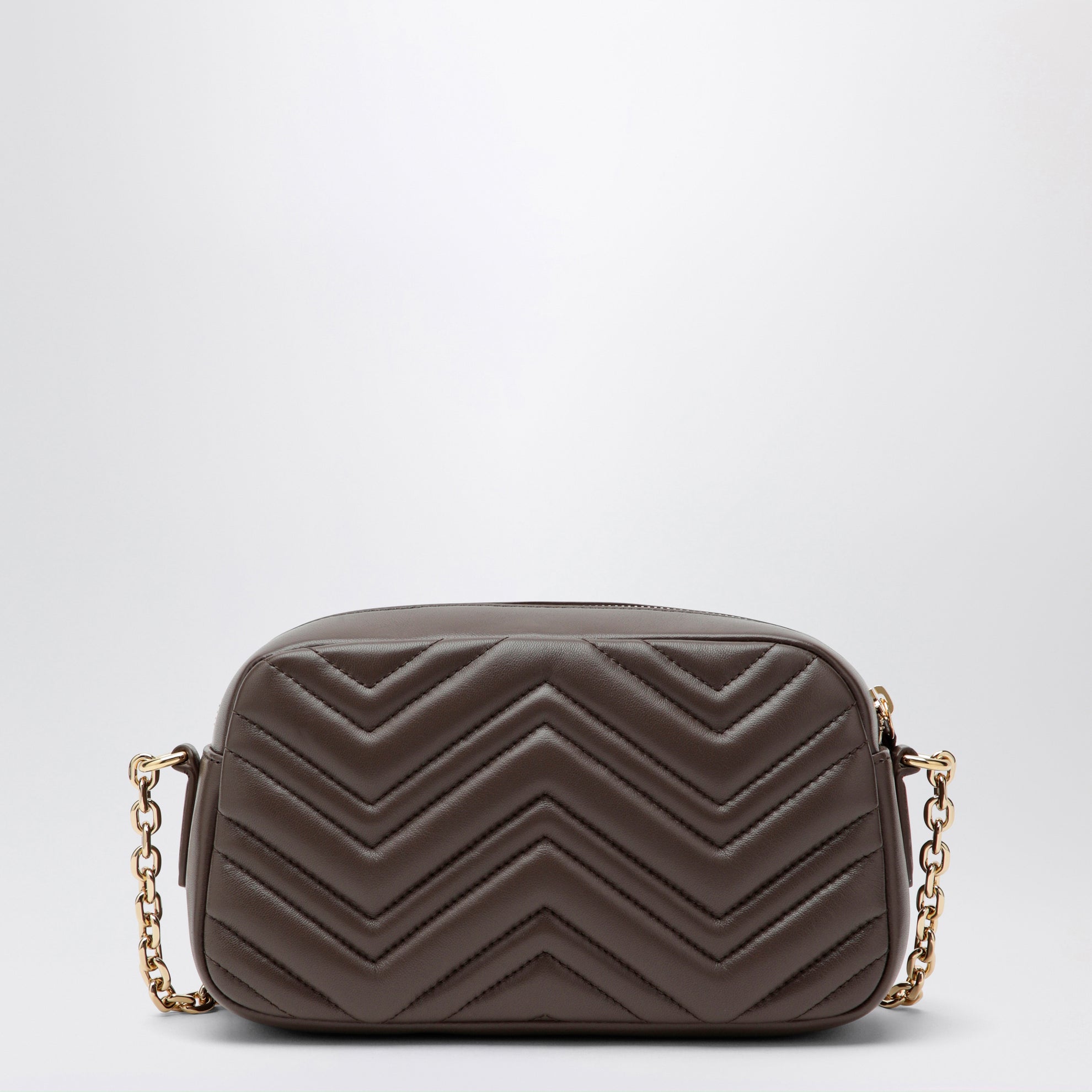 Small GG Marmont camera bag in taupe nappa leather