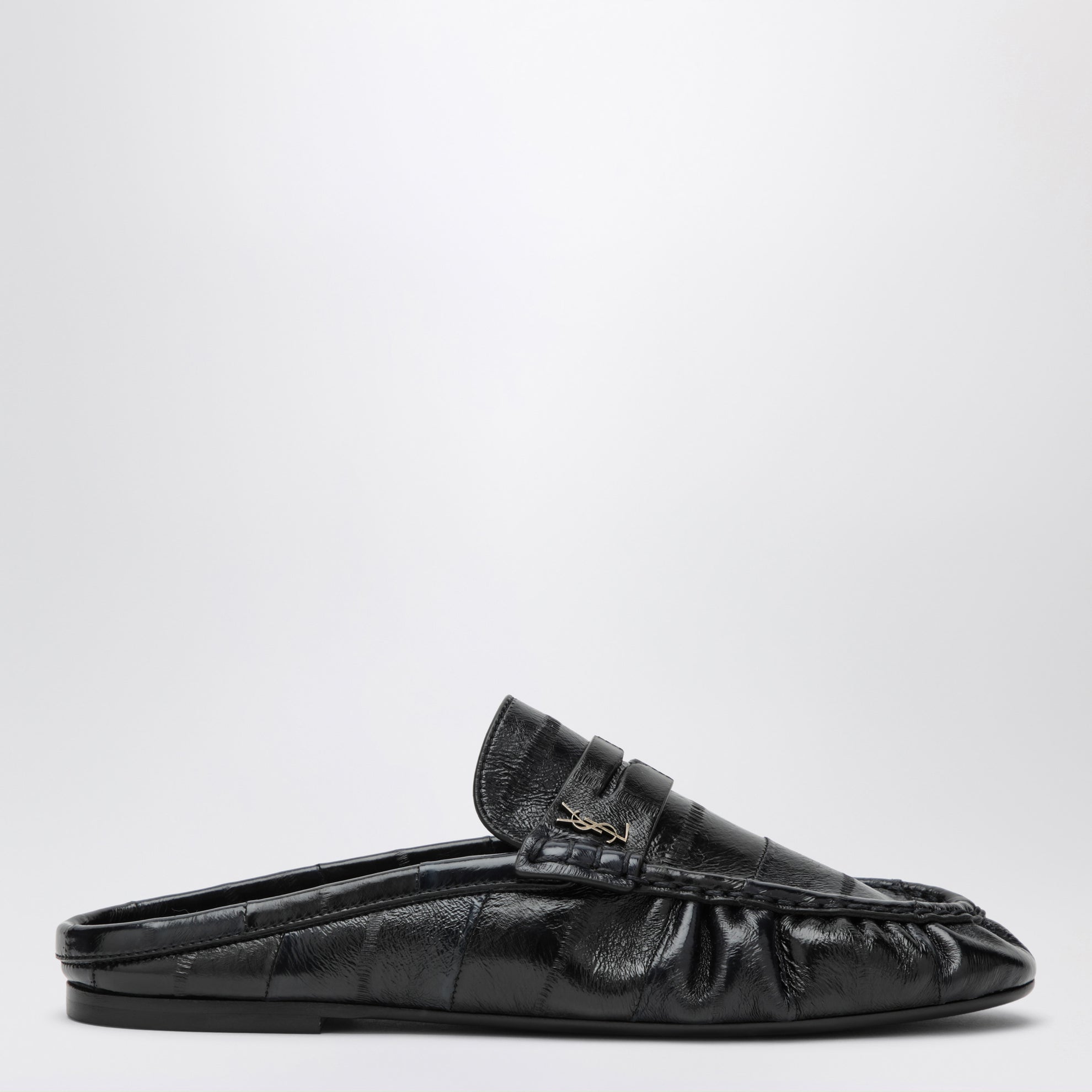 Mules Le Loafer aus Aal-Leder in Blau
