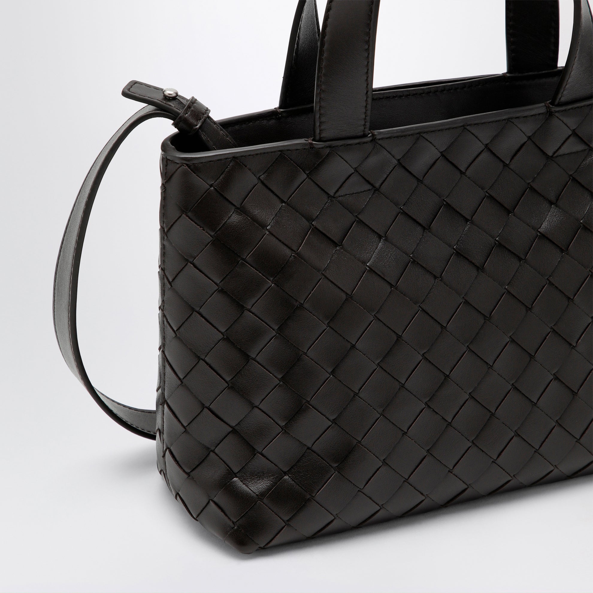 Intrecciato Mini Tote Bag in Fondente