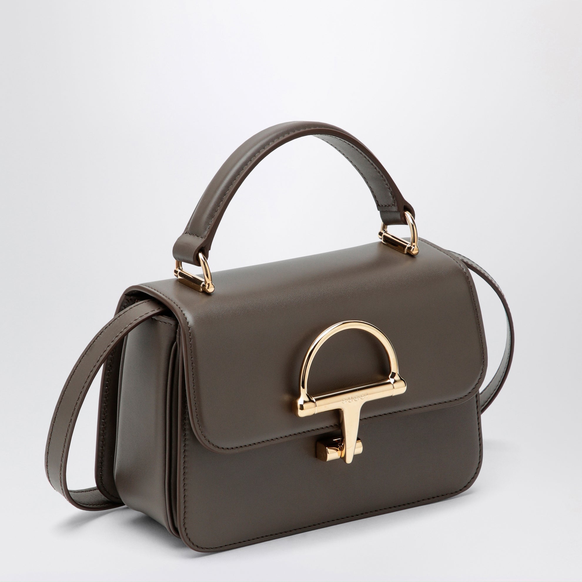 Borsa a mano piccola Gucci Siena marrone taupe