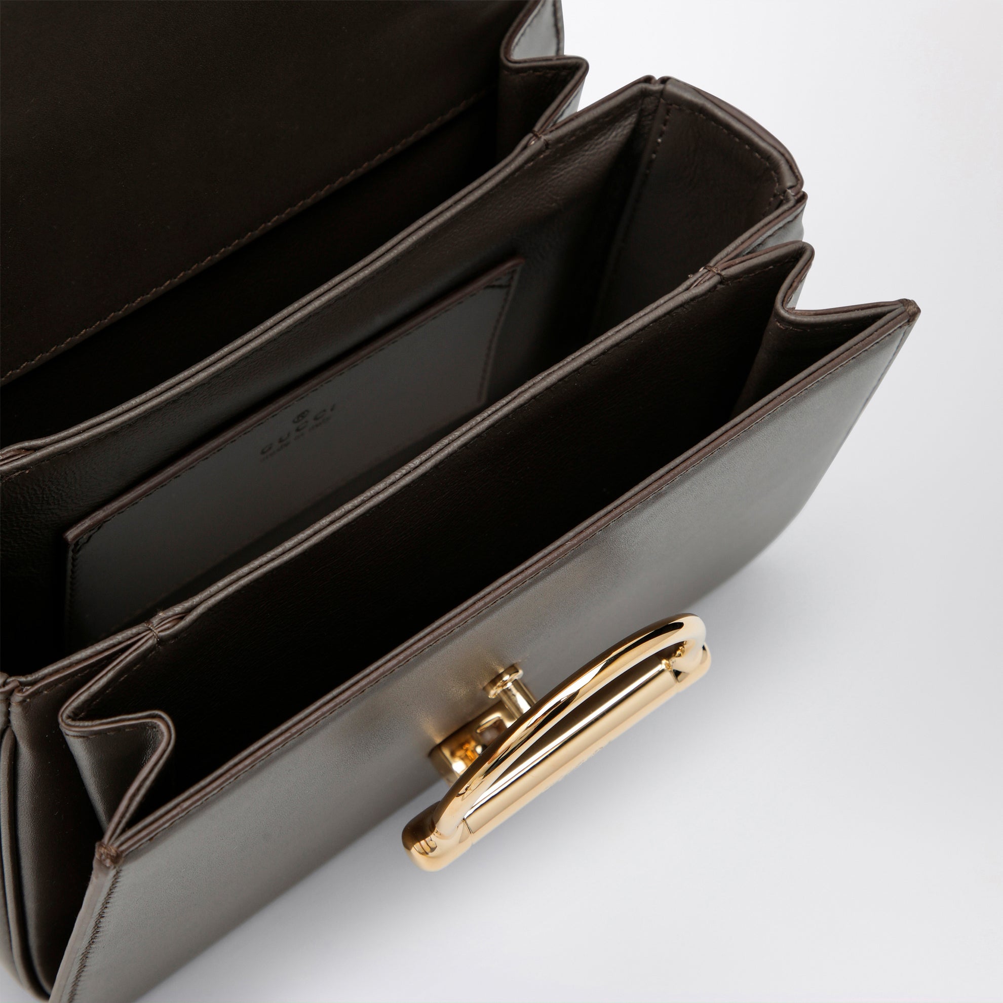 Borsa a mano piccola Gucci Siena marrone taupe