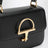 Small Siena top handle bag in black leather