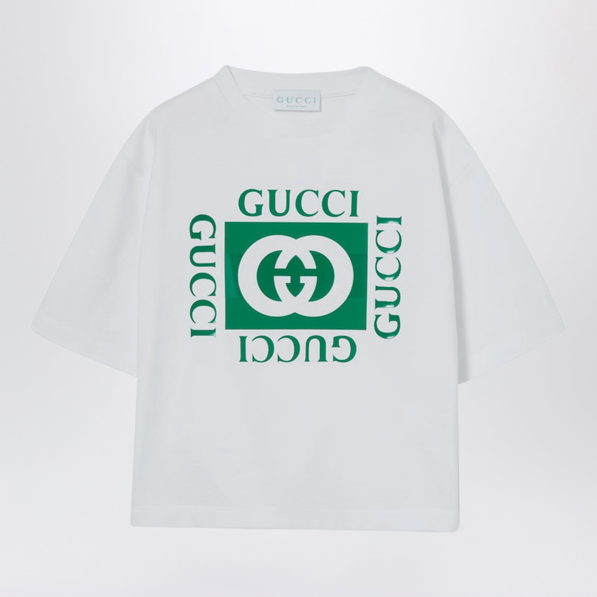 T-shirt blanc avec imprimé logo